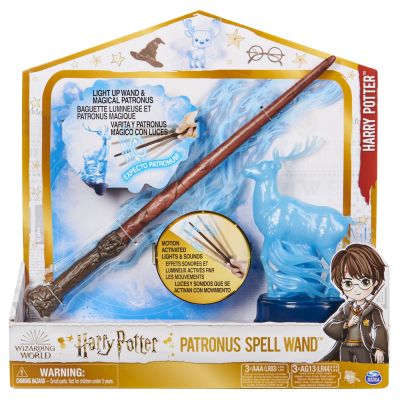 HARRY POTTER WIZARDING WORLD PATRONUS SPELL WAND BAGHETA  LUI HARRY 33CM VIV6063879