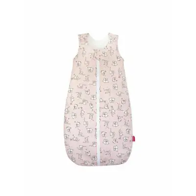 Sac de dormit copii, Loving Bear Pink, din bumbac, 85 cm, 0.8 tog - Primavara KDEPR8508LBP