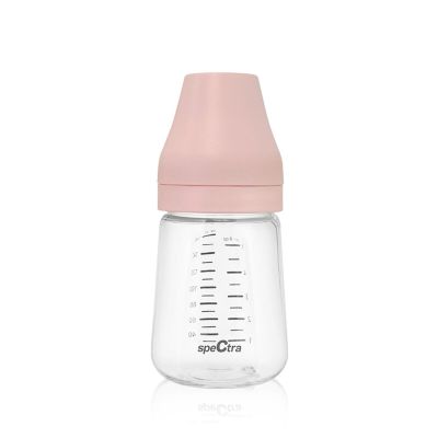 Biberon pa anticolici premium cu tetina s, roz (160 ml)