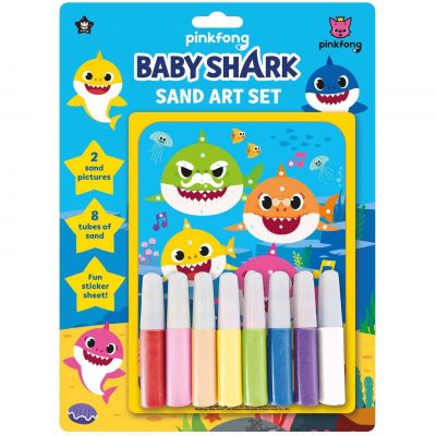 Set Pictura cu nisip, 2 imagini si 1 folie stickere Baby Shark Alligator AB3210BSSD BBJAB3210BSSD_Initiala