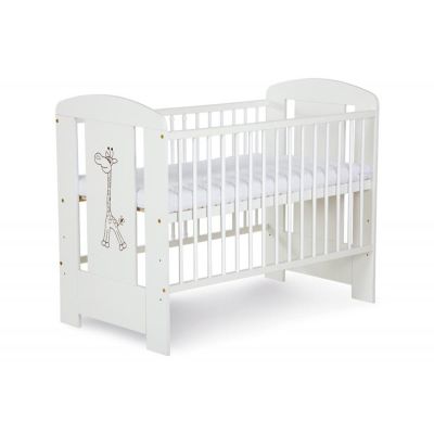 Patut SAFARI GIRAFFE ALB KLUPS Din lemn Pentru copii 00004807