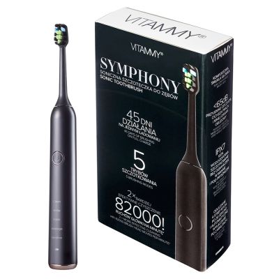 Periuta de dinti electrica VITAMMY Symphony, 82000 vibratii/min, 5 moduri de periaj, B9071AF-CE... BITshymphonynegru