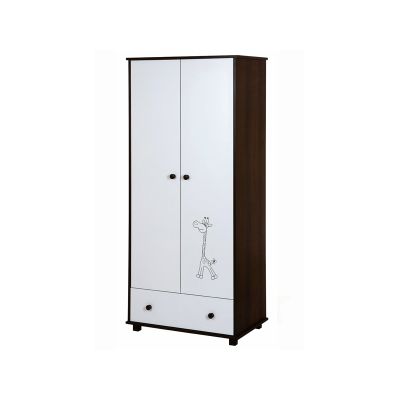 Dulap Camera copii Bebelusi 2 Usi Klups Safari Giraffe Wenge 00001327