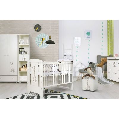 Mobilier Camera copii Si Bebelusi KLUPS SAFARI GIRAFFE Alb 00004974
