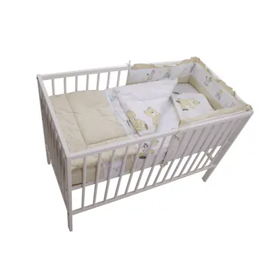 Lenjerie MyKids Teddy Play Bej 4 Piese M2 140x70 00009333