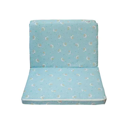 Saltea Pliabila Spuma Poliuretanica 120x60x5 cm - Cat on Moon Albastra 00008300