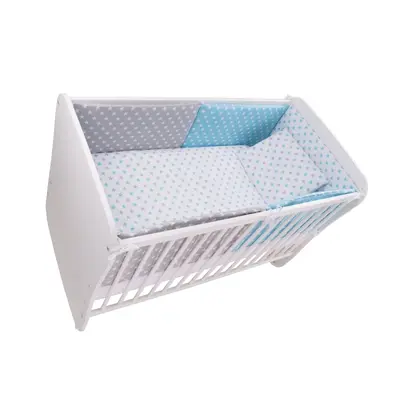 Lenjerie MyKids Colorful Stars Blue 9 Piese 120x60 cm 00071339