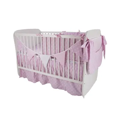 Lenjerie MyKids Light Stars Pink 11 Piese 120x60 cm 00071134