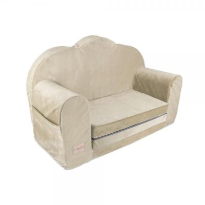 Canapea extensibila Klups catifea beige V110 00085267