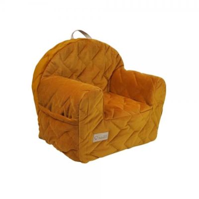 Fotoliu copii Klups Velvet Galben Honey V107 00085253