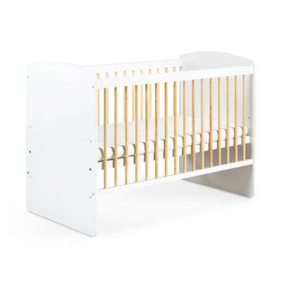 Patut copii din lemn KLUPS KAROLINA II alb-natur 00080968