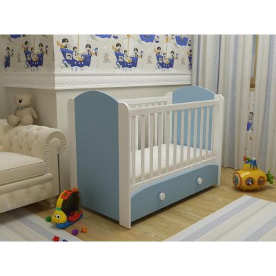 Patut cu sertar MyKids MIKI Alb-Albastru 0121PE 00080911