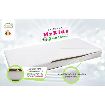 Saltea Fibra Cocos MyKids Bumbacel 120x60x09 (cm) 00081229