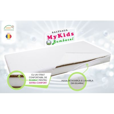 Saltea Fibra Cocos MyKids Bumbacel 120x60x10 (cm) 00081300