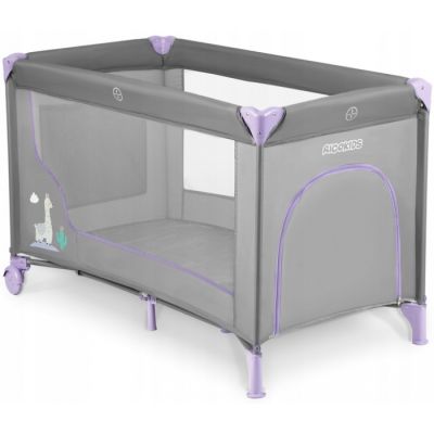 Patut pliabil ricokids rk-240 gri cu mov edeedi724011