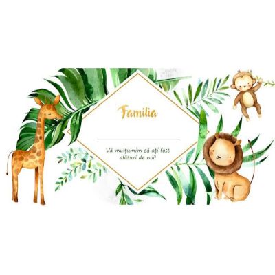 Place card Safari - SHYFLPSFR