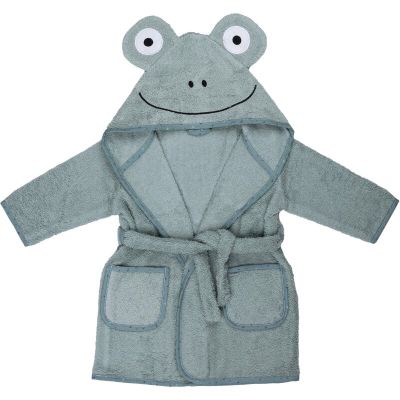 Halat de baie cu urechi Frog, Cu buzunare, Cu cordon, Bubaba, 9 - 24 luni, Marime 86/92, Green BYN36578