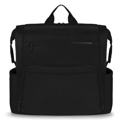 Lionelo - Rucsac pentru mamici, Cu 12 compartimente si salteluta de schimbat, Cu prindere universala de carucior, Impermeabila, 36 x 36 x 23 cm, Negru BYNLO-CUBE_BLACK