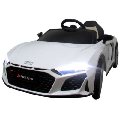Masinuta electrica cu telecomanda audi r8 - 107 cm r-sport - alb edeedia300alb