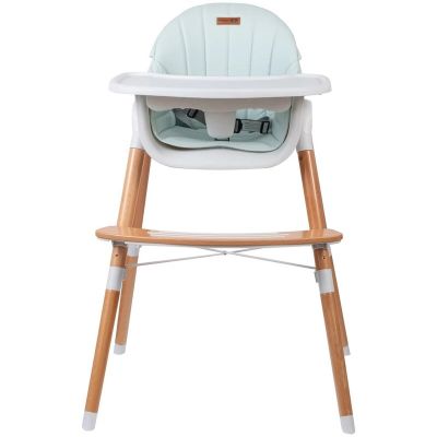Scaun de masa 2 in 1 reglabil, Tin, Cu tavita si husa detasabile, Suport pentru picioare reglabil, FreeON, Light Green BYN38237