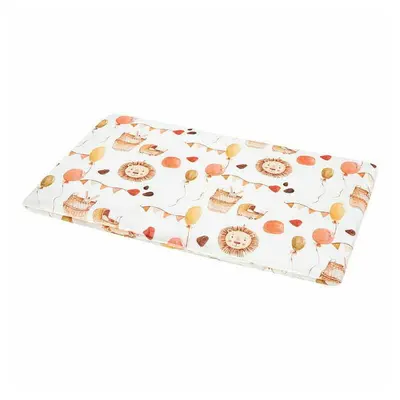 Bocioland - Perna clasica de dormit pentru bebelusi si copii, Din bambus, 30x40 cm, Lion BYNBOC0431