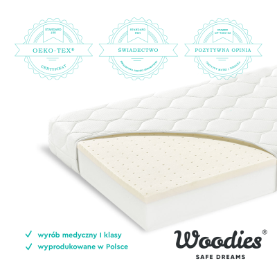 Saltea Pentru Copii, Fata Dubla, Spuma Pur Si Latex, Proprietati Antifungice, Husa Delicata 3 Staturi, Echipata Cu Margine Anti-alunecare, 140x70x9 Cm, Premium Pjbmattress_premium140