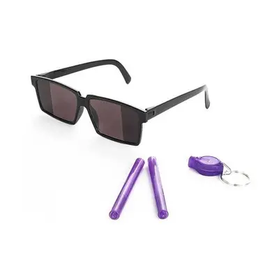 Set spionaj format din ochelari spion, 2 pixuri invizibile si lanterna UV Toi-Toys TT35137A BBJTT35137A_Initiala