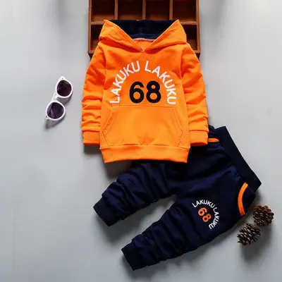 Trening cu hanorac portocaliu - Laku LILK01-R1