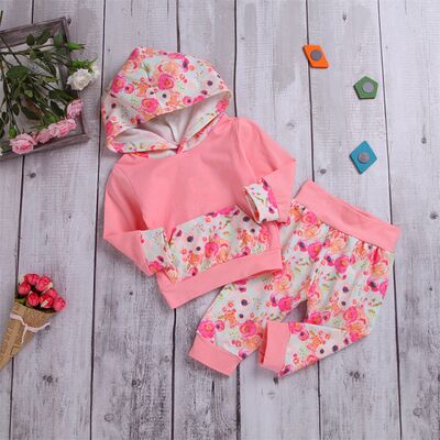 Trening roz pentru fetite - flowers (marime disponibila: 3-6 luni (marimea 18 incaltaminte)) mdk0325-1-de3.3-6 luni (marimea 18 incaltaminte)