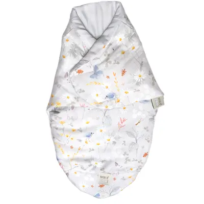 Sistem De Infasare Nature Bamboo By Amy Din Bambus Cu Umplutura Antialergica Babysoft   + Cadou Rucsacel Lunca Gri Pjb82654