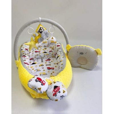 Babynest Plush MyKids 0119 Cars Yellow 00086382