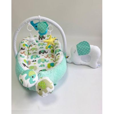 Babynest Plush MyKids 0154 Elephant Blue 00086387