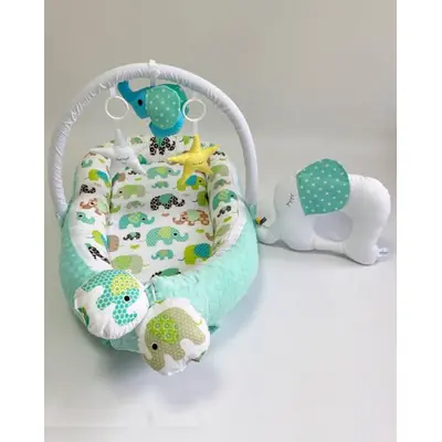 Babynest Plush MyKids 0154 Elephant Blue 00086387