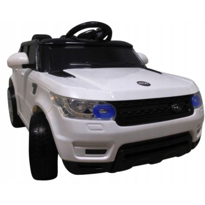 Masinuta electrica cu telecomanda si roti din spuma eva cabrio f1 r-sport - alb edeedifl1638alb