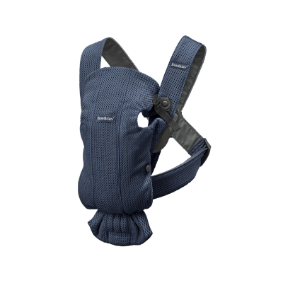 BabyBjorn - Marsupiu anatomic cu multiple pozitii de purtare Mini Navy Blue 3D Mesh BSAFE021008E1