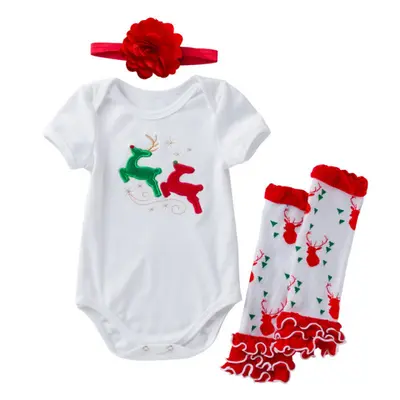 Costumas din 3 piese pentru bebelusi - Renii dragalasi MBMS68-Cr2