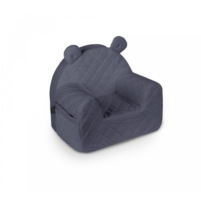 Fotoliu Pentru Copii Cu Spatar, Catifea Velvet Ursulet Teddy Nightshadow Blue Pjb70017