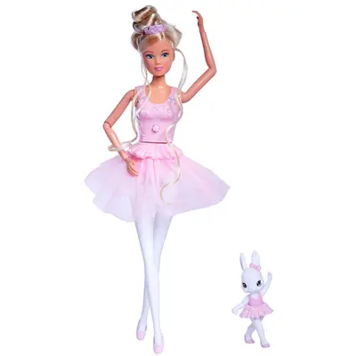 Papusa simba steffi love dancing ballerinas 29 cm cu figurina hubs105733603