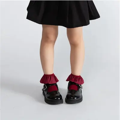 Sosete cu volan (Culoare: Verde, Varsta: 6 ani - 8 ani) JEMdrl-sos1-12