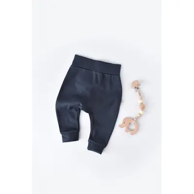 Pantaloni Bebe Unisex din bumbac organic Bleumarin (Marime: 3-6 Luni) JEMBC-CSY5622-3