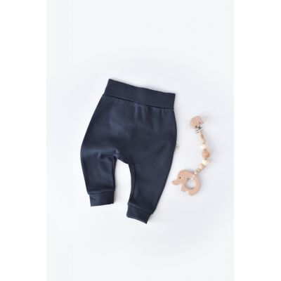 Pantaloni Bebe Unisex din bumbac organic Bleumarin (Marime: 6-9 luni) JEMBC-CSY5622-12