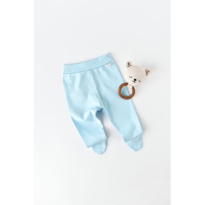 Pantaloni cu Botosei - Bumbac organic Bleu (Marime: 6-9 luni) JEMBC-CSY5615-6
