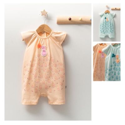 Salopeta de vara pentru bebelusi Peacock, Tongs baby (Culoare: Verde, Marime: 6-9 luni) JEMtgs_4300_3