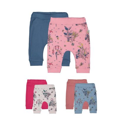 Set de 2 perechi de pantaloni Savana pentru bebelusi, Tongs baby (Culoare: Albastru, Marime: 6-9 luni) JEMtgs_3186_3