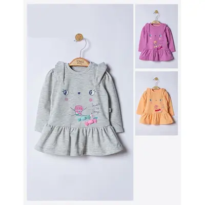 Rochita Sweets pentru fetite, Tongs baby (Culoare: Somon, Marime: 6-9 luni) JEMtgs_4047_11