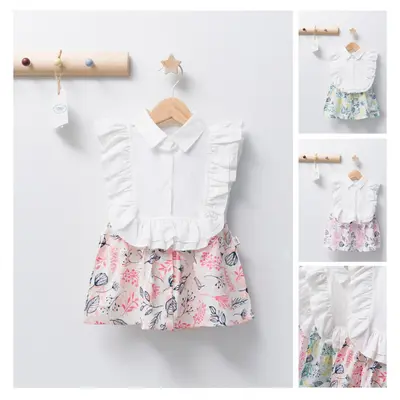 Rochita de fetita Barcelona, Tongs baby (Culoare: Verde, Marime: 6-9 luni) JEMtgs_3816_3