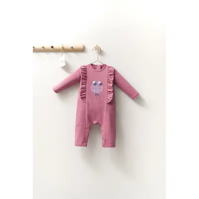 Salopeta cu volanase pentru bebelusi Monster, Tongs baby (Culoare: Gri, Marime: 6-9 luni) JEMtgs_4411_3