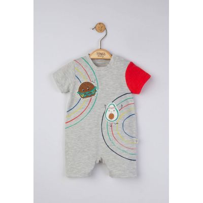Salopeta de vara Maraton pentru bebelusi, Tongs baby (Culoare: Ecru, Marime: 6-9 luni) JEMtgs_4310_6