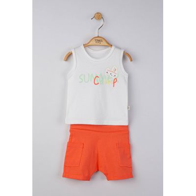 Compleu 2 piese Summer camp pentru baietei, Tongs baby (Culoare: Portocaliu, Marime: 12-18 Luni) JEMtgs_4185_6