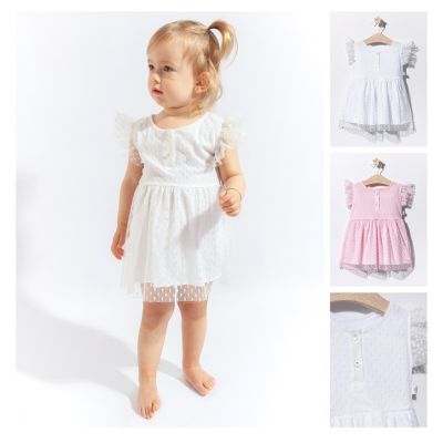 Rochita eleganta cu tulle pentru fetite, Tongs baby (Culoare: Ecru, Marime: 6-9 luni) JEMtgs_4221_8